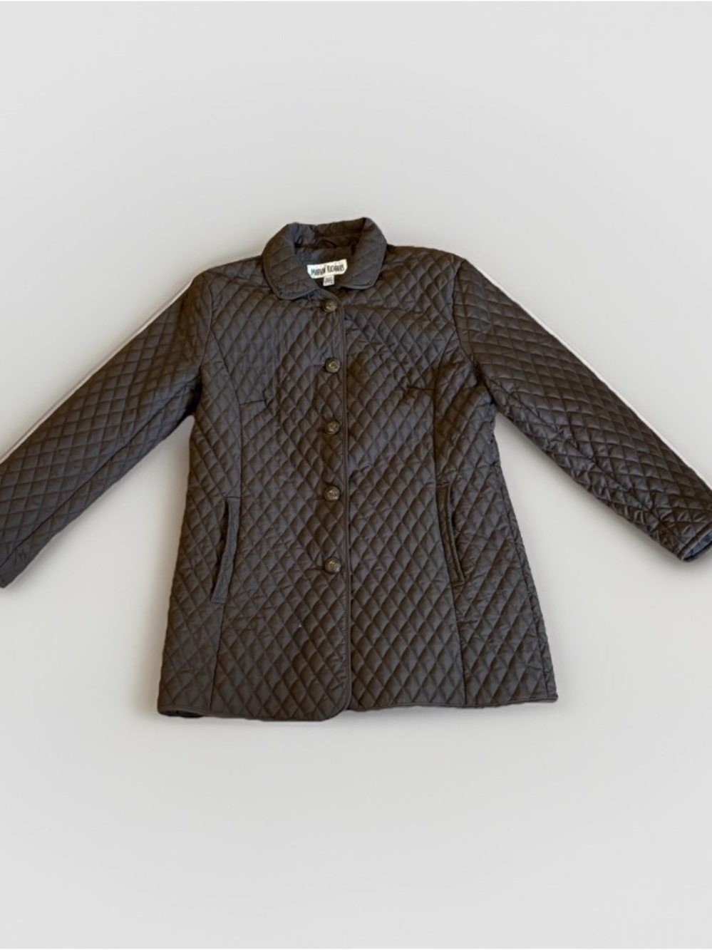 Vintage Marvin Richards Quilted Jacket Coat Women’s SM Brown Lightweight - Picture 1 of 7